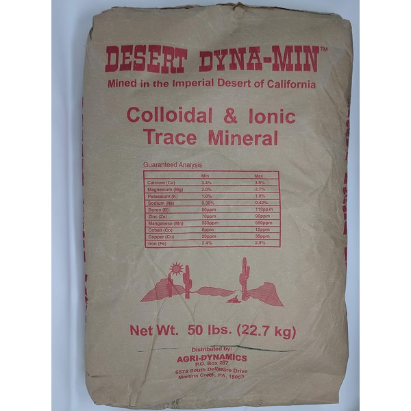 Desert Dyna-Min - Colloidal and Ionic Trace Mineral - 50lb Bag