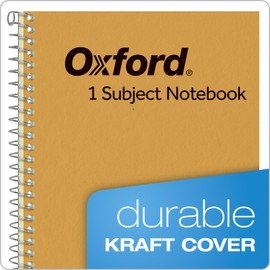 Ampad Single Wire Notebook, 8 x 5, 1 Subject, Tan Cover, Narrow Ruled, Greentint, 80 Sheets Per Notebook (25-401)