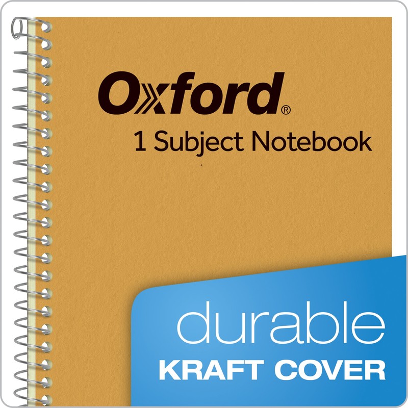 Ampad Single Wire Notebook, 8 x 5, 1 Subject, Tan