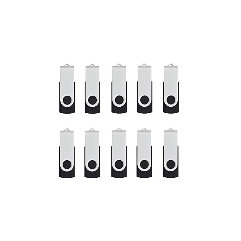 Wholesale 10 Pack 1MB-32GB Bulk Pack USB Flash Drives Swivel