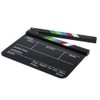 Acrylic Clapboard 9.6x11.7" /25x30cm Dry Erase Director Film Movie Clapper