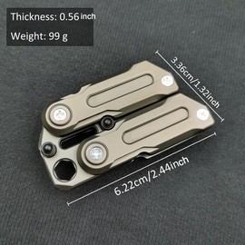 Magnetic Fidget Coin, EDC Adult Decompression Toy, Anxiety and Stress Relief Multifunctional Crowbar Fidget Slider Spinner Gift