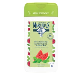 Le Petit Marseillais Shower Gel Organic Watermelon and Organic Basil, pH Skin-Friendly Shower Gel and Aroma Shower with Pleasant Fragrance, Moisturises and Refreshes (1 x 250 ml)