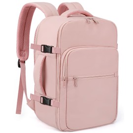 ETRONIK for Ryanair Cabin Bags 40x20x25 Underseat Cabin Bag, Travel Backpack Womens with TSA Approved, Hand Luggage Carry on Bag with 14 inch Laptop, Rucksack Backpack for Travelling Flight Work, Pink
