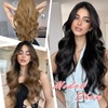 XIXISNOW 27.5'' Long Black Wavy Wig 13 x 4 T