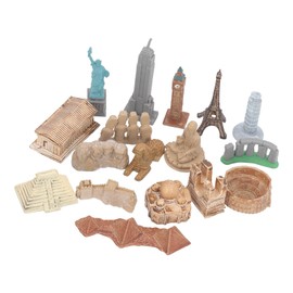 Miniature Ancient Buildings Toys Around The World City Miniatures Buildings Egyptian Pyramid Model Kit Ancient Egypt Toys