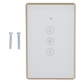 WiFi Smart Switch Curtain Standard Dimmer for Tuya Remote Control Metal Frame 95‑