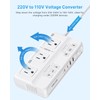 220V to 110V Voltage Converter, VINTAR 2000W Universal Travel Adapter
