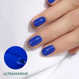 Manucurist Green Flash LED Gel Nail Polish - 12-Free, Bio-Sourced (84%) Nail Polish - Made in France - 0.5 fl oz (Ultramarine)