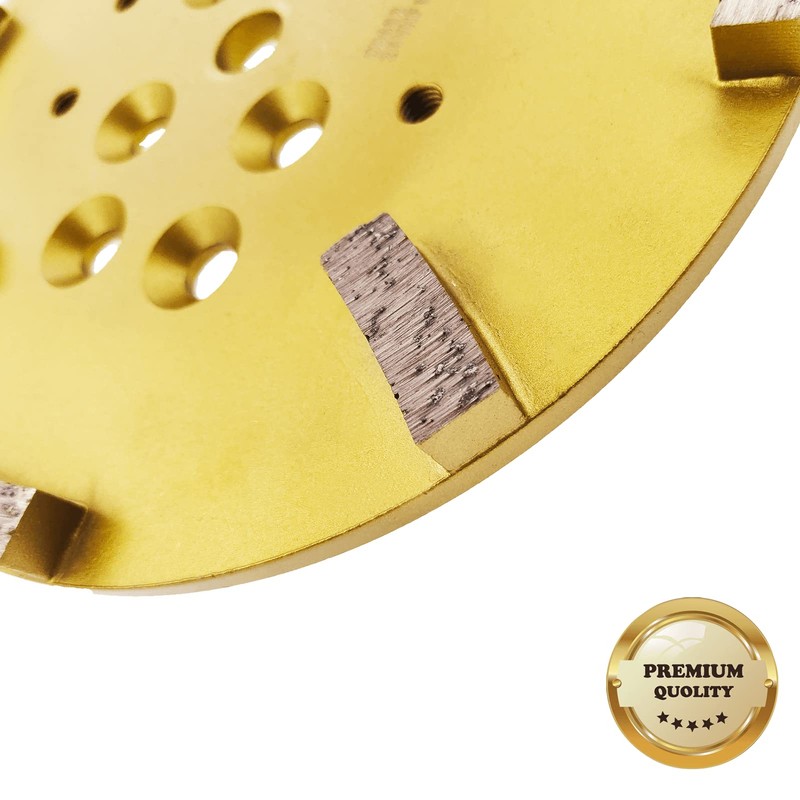 10" Pro Concrete Diamond Grinding Head disc Plate, 25Grit Curved