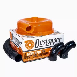 Dustopper High Efficiency Dust Separator, 12” dia., 2.5”x36” Hose, 2 Elbow Sweep