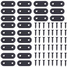 TEHAUX 72 Pcs Stainless Steel Bracket Fence Brackets Corner Code Fixings Heavy Duty Shelf Support Fixing Fitting