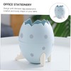 Operitacx Cosmetic Brush Holder Egg Design Large Capacity Makeup Organizer