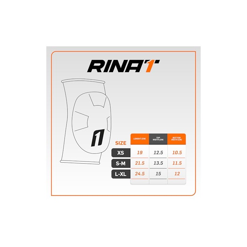 Rinat Elbowpad Goalkeeper Elbow Pads, Black, L/XL