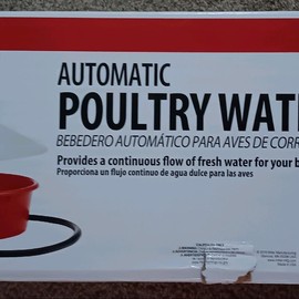 Little Giant Automatic Poultry Waterer with Cover - Color: Little Giant Automatic Poultry Waterer with Cover