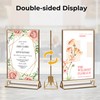 6 Pack Acrylic Sign Holder 4x6 Gold Frames, Wedding Table