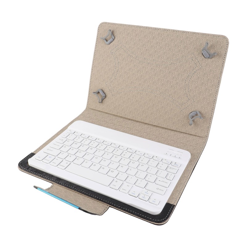 10'' Tablet Laptop Universal PU Protective Case Cover Bluetooth Keyboard