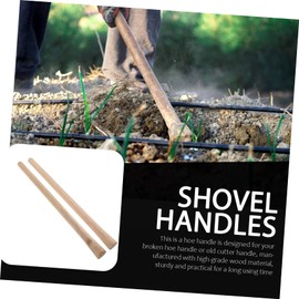 CAXUSD 2Pcs Wooden Hoe Handle Replacement 50 Hardwood Shovel Grip Durable and Versatile Ideal for Gardening Chopping and Outdoor Use