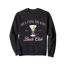 She's tying the knot Bridal Shower Coquette Bow Bachelorette Sweatshirt