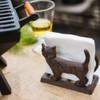 Ginobili Rustic Style Cast Iron Vertical Napkin Holder European Dining