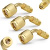 3Pcs A2L R32 R454B Brass Adapter Set, 1/4" LH Female