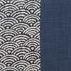 Chopsticks bag Seigaiha Pattern X Navy Cloth My Chopsticks Holder
