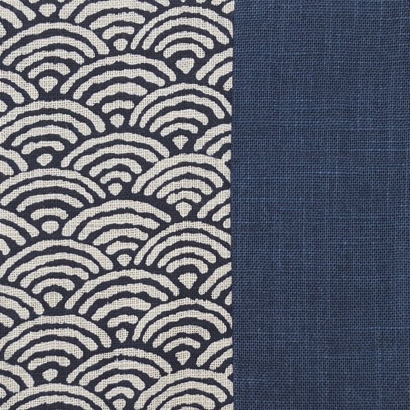 Chopsticks bag Seigaiha Pattern X Navy Cloth My Chopsticks Holder