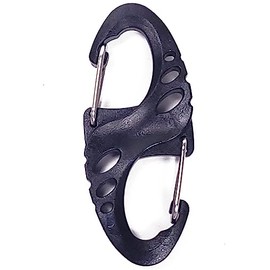 BORED? PARACORD! black S Multi Purpose Clip - Great For Camping, Hiking, Paracord - 20 Pack