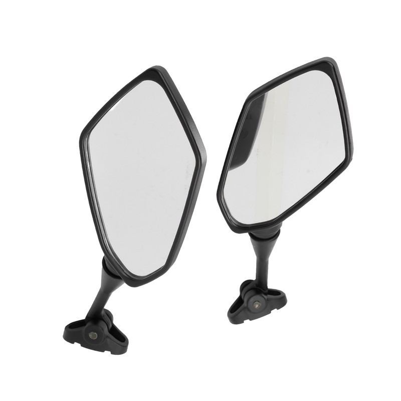 Pair Motorcycle Rearview Mirrors Black Visibility Replacement for Honda CBR
