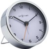 NeXtime alarm clock, "COMPANY ALARM" very silent, white / metallic,