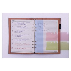 Raymay Fujii DAR4521 Da Vinci Notebook Refill, Color Bookmark, Pack of 3