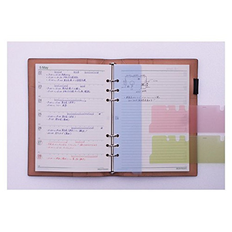 Raymay Fujii DAR4521 Da Vinci Notebook Refill, Color Bookmark, Pack