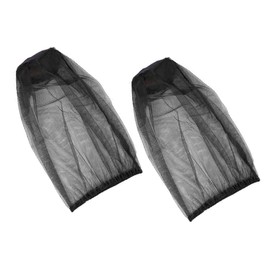 EIHI Pack of 2 Mosquito Net Head Mosquito Head Net with Carry Bag Fly Net for Face Mosquito Net Hat Mosquito Net Head Hat for Face Protection Hiking Outdoor Anti Mosquito Bee Bug, beige