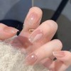Koira simple solid color nail tips, 30 pieces, rose pink / Koira 심플 단색 네일팁, 30개, 로즈핑크