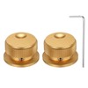 MECCANIXITY 2 Pcs Aluminium Potentiometer Knobs, 1/4" (6mm) Universal Volume