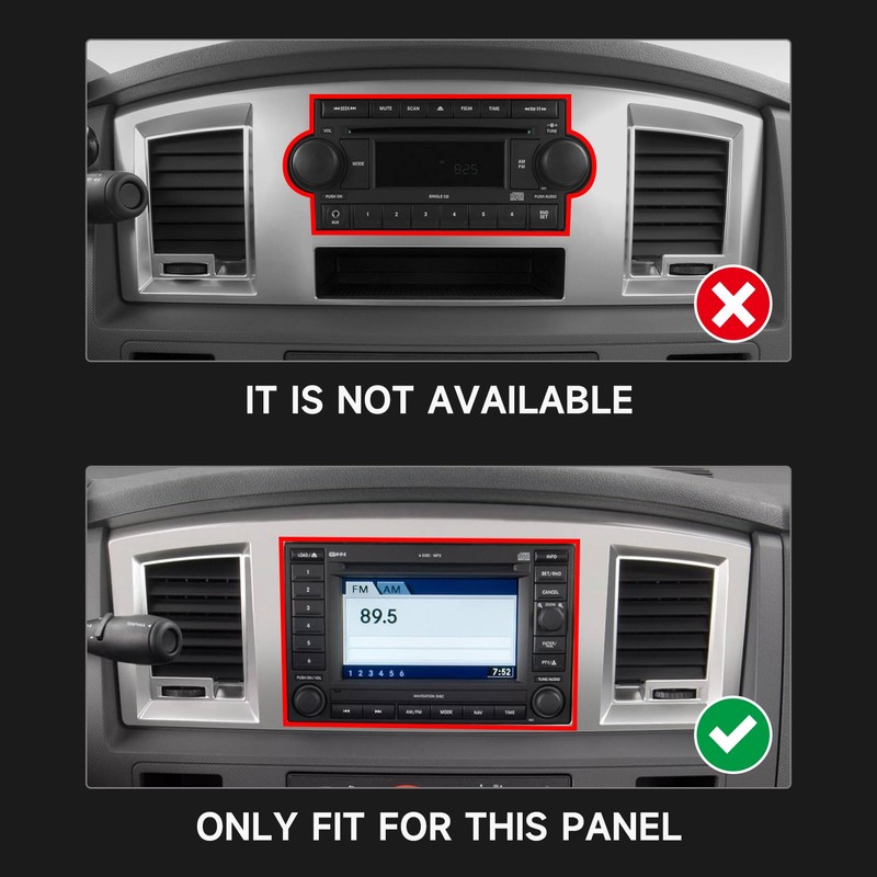 BRMYL Center Control CD Panel Decals for 2006 2007 2008