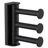 Angle Simple Swivel Towel Hook Matte Black, SUS 304 Stainless
