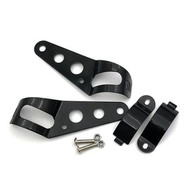 Anki HappiGo ANKIA Universal 33mm-43mm Metal Motorcycle Modified Headlight Mount Brackets Clamp Fork Ear for Motorcycle Chopper Cafe Racer (Black)