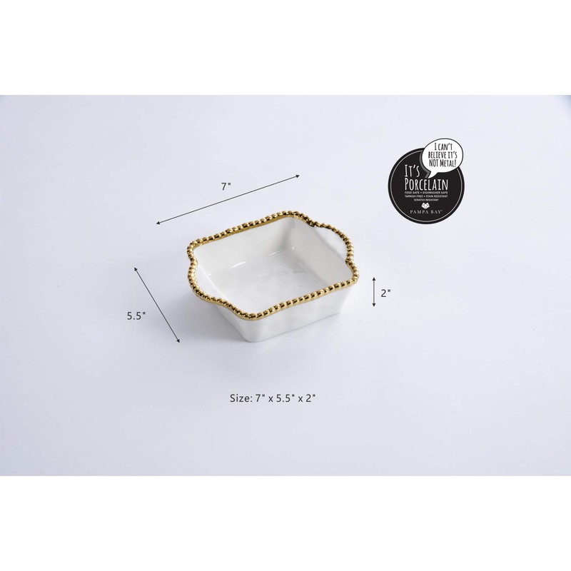 Pampa Bay Titanium Baking Dish (Square Single, Golden Salerno)