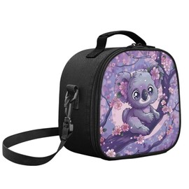 YUVAMAGIMO Koala Small Insulated Lunch Bags Reusable Lunch Box Cooler Meal Prep Tote Bag Leakproof Retain Freshness Lunchbox for Girls Teens Women for Work School Travel