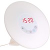 Monsterzeug Radio Alarm Clock, White, Light Alarm Clock Sunrise with