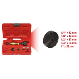 KS Tools 136.1105 Tap seating milling set 1/4"-1", 6 pcs