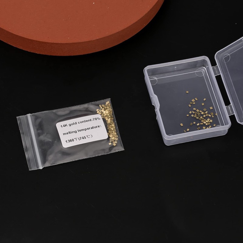 AIEX Gold-Plated Alloy Solder, 1x1mm 0.5 Gram (0.32DWT) about 200pcs