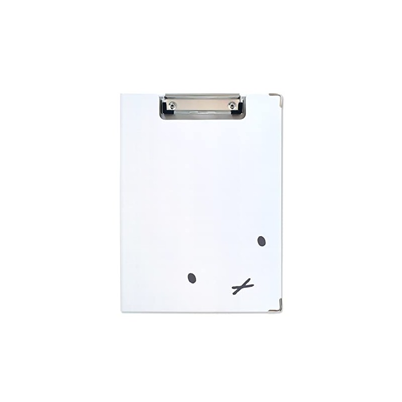 ST-ZMF0044 Miffy Clipboard, Face Up, White & Gray, Compatible with