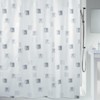 Spirella Textile Shower Curtain Milano Silver 180x180cm