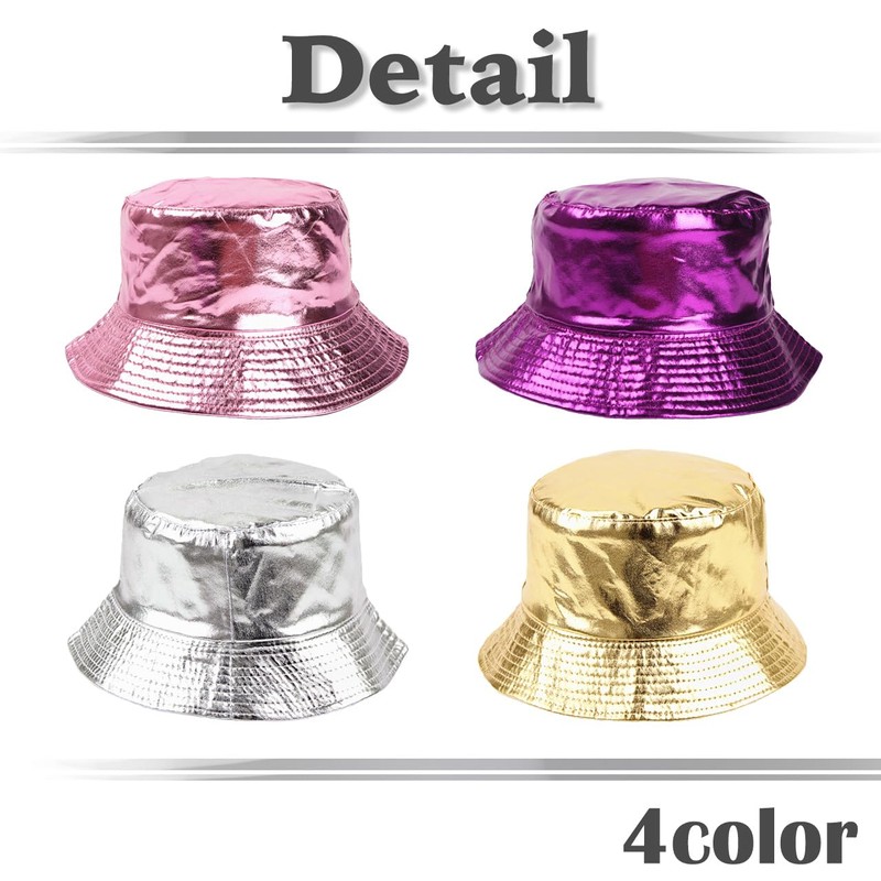 White Fang CZ500 Hat, Bakaiha, Metallic Festival, Party, Simple, Shiny