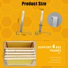 TCULIHWY 4PCS Bee Frame Holder, Upgraded Stainless Steel Bee Hive