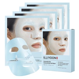 Illiyoon (9/16 Release) Ceramide Ato Concentrate Gel Face Mask | Glass Skin Glow Hydrating Sleep Mask for Sensitive Skin, Pore Tightening, Korean Hydrogel Mask with Ceramide & Collagen