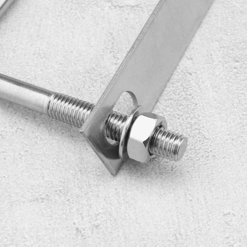 SG Store 2PCS Square U-Bolts M10 Thread 100mm Inner Width