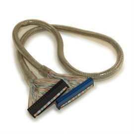 MyCableMart 36IN IDE Cable ATA/133 Single Drive Internal Drive Cable, Silver